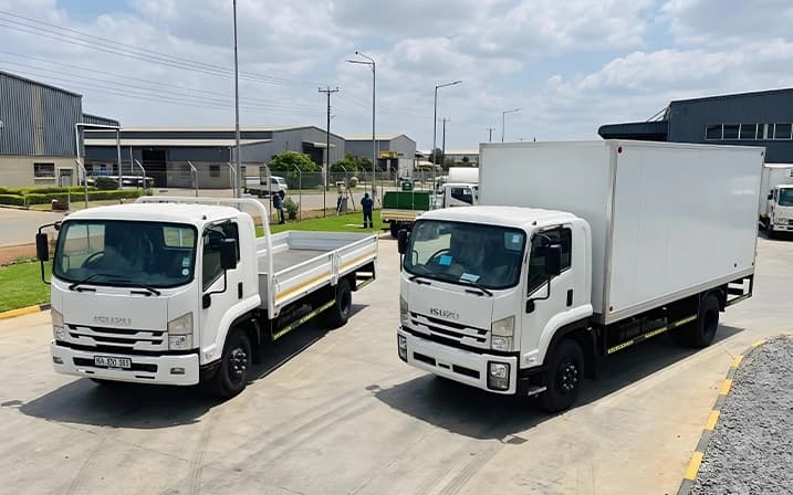 Caminhoes F-Series em operacao